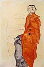 Egon Schiele Canvas Paintings - I Love Antitheses